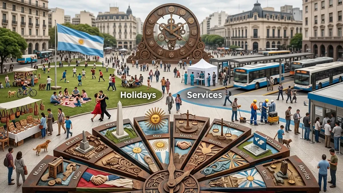 Calendario de feriados y servicios